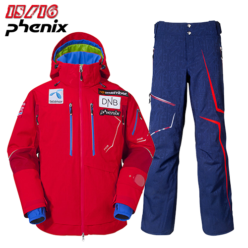 1516 Phenix NORWAY TEAM Jacket Pants SET RED 피닉스 노르웨이팀복 