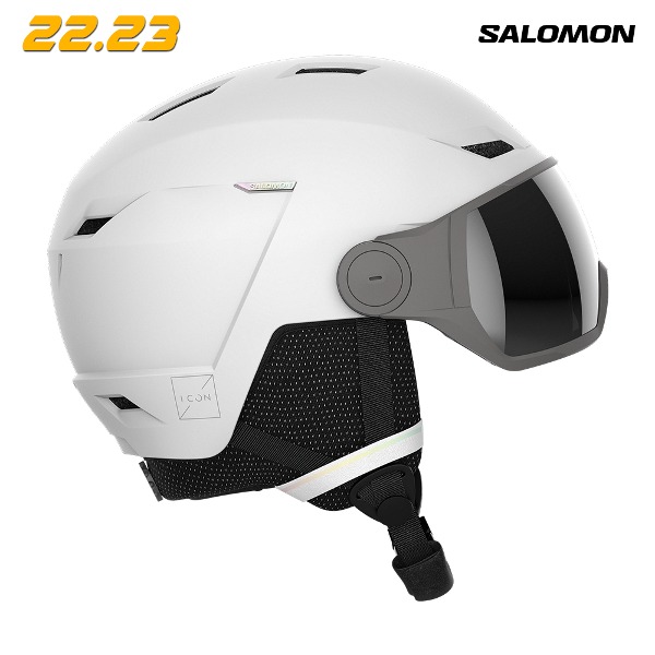 2223 SALOMON ICON LT VISOR FLS White (살로몬 아이콘 엘티 바이저 FLS 헬멧) L41529300
