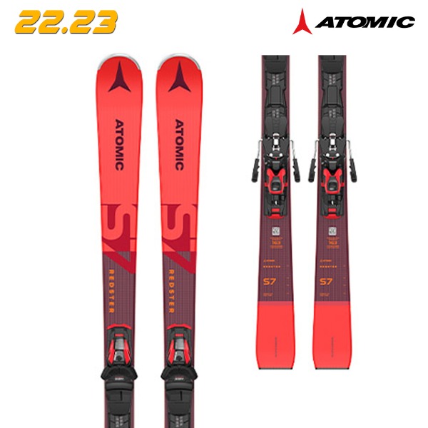 2223 ATOMIC E REDSTER S7 PT + E M12 GW - BLACK/RED (아토믹 E 레드스터 에스7 + 엠12 GW 스키플레이트)