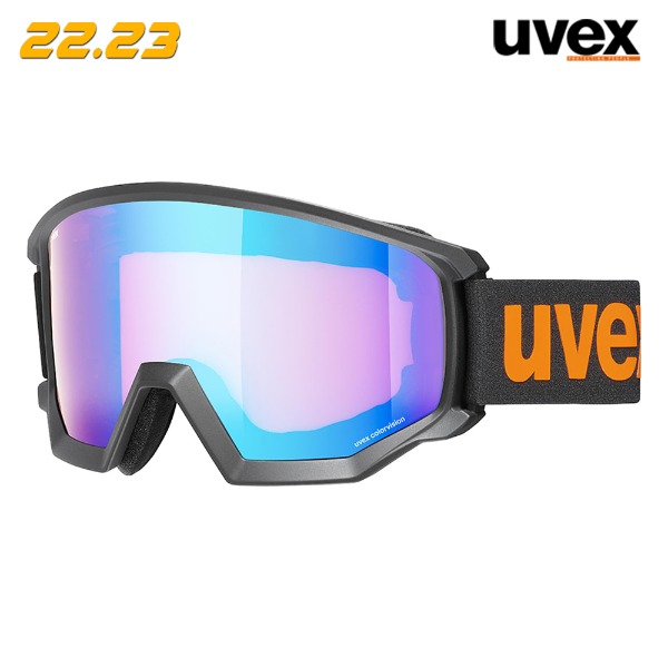 2223 UVEX ATHLETIC CV -BLACK M SL/blue-orange (우벡스 에슬레틱 CV 스키보드 미러 고글)